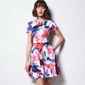 Milly floral scuba dress great stretch 💐free shipping